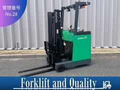 トヨタ　　フォークリフト・７ＦＢＲ１０・燃料タイプバッテリー・バッテリーリーチ・最大荷重１ｔ・最大揚高３．０ｍ・２段マスト　公道走行可　アワーメーター５６２５ｈ（トヨタ）
