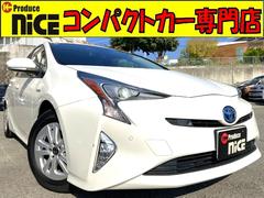 プリウス　Ｓセーフティプラス　衝突軽減・純正ナビ・Ｂカメ・ＨＵＤ・Ｂｌｕｅｔｏｏｔｈ・クルコン・レーンキープ・パーキングアシスト・オートハイビーム・コーナーセンサー・ＬＥＤヘッドライト・フォグランプ・スマートキー・プッシュスタート（トヨタ）